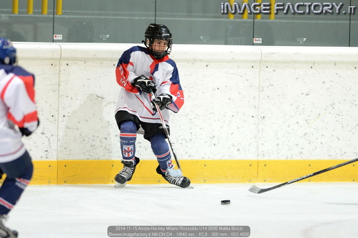 2014-11-15 Aosta-Hockey Milano Rossoblu U14 0506 Mattia Bozzi
